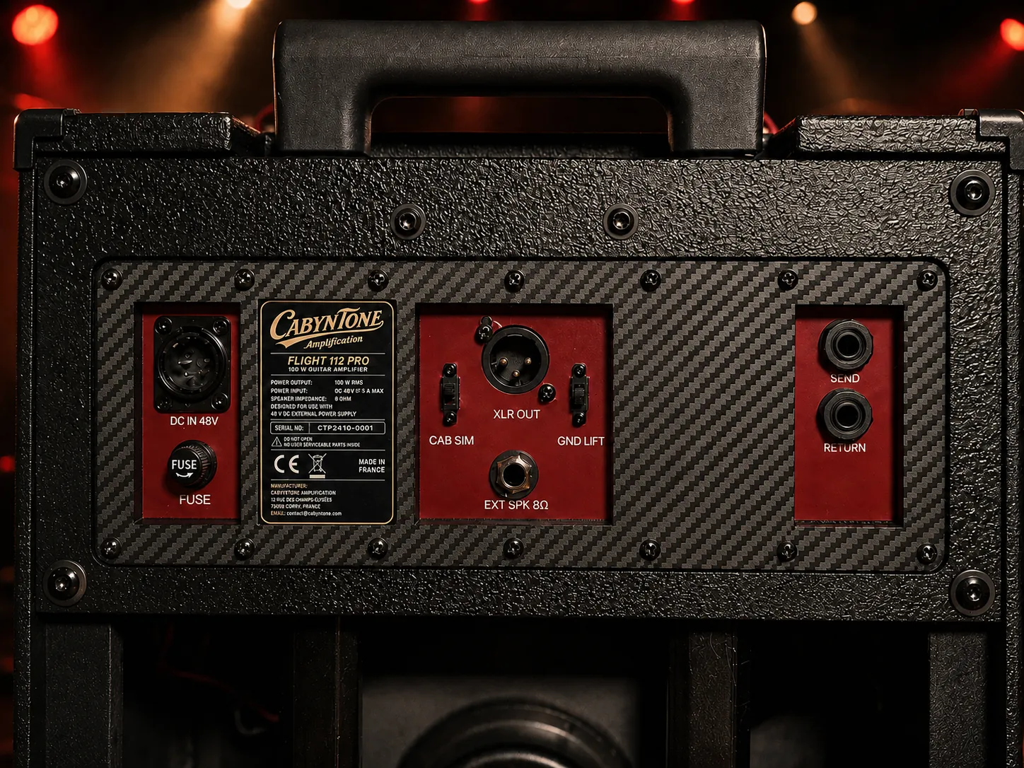 CABYNTONE Flight 112 Pro rear panel
